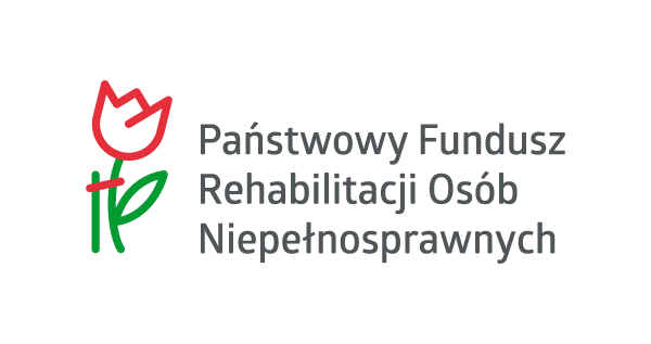 Logotyp Państwowego Funduszu Rehabilitacji Osób Niepełnosprawnych. 